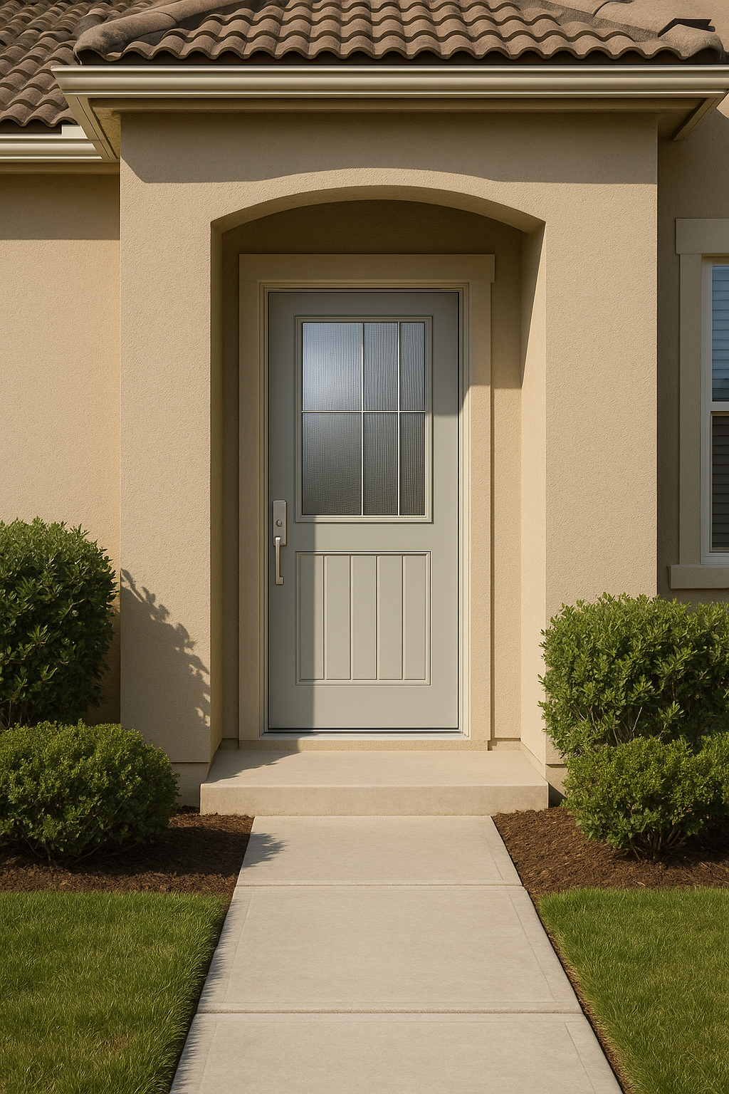 Impact Windows & Doors Tampa - Half Lite 1 Panel Plank Flush - Axis