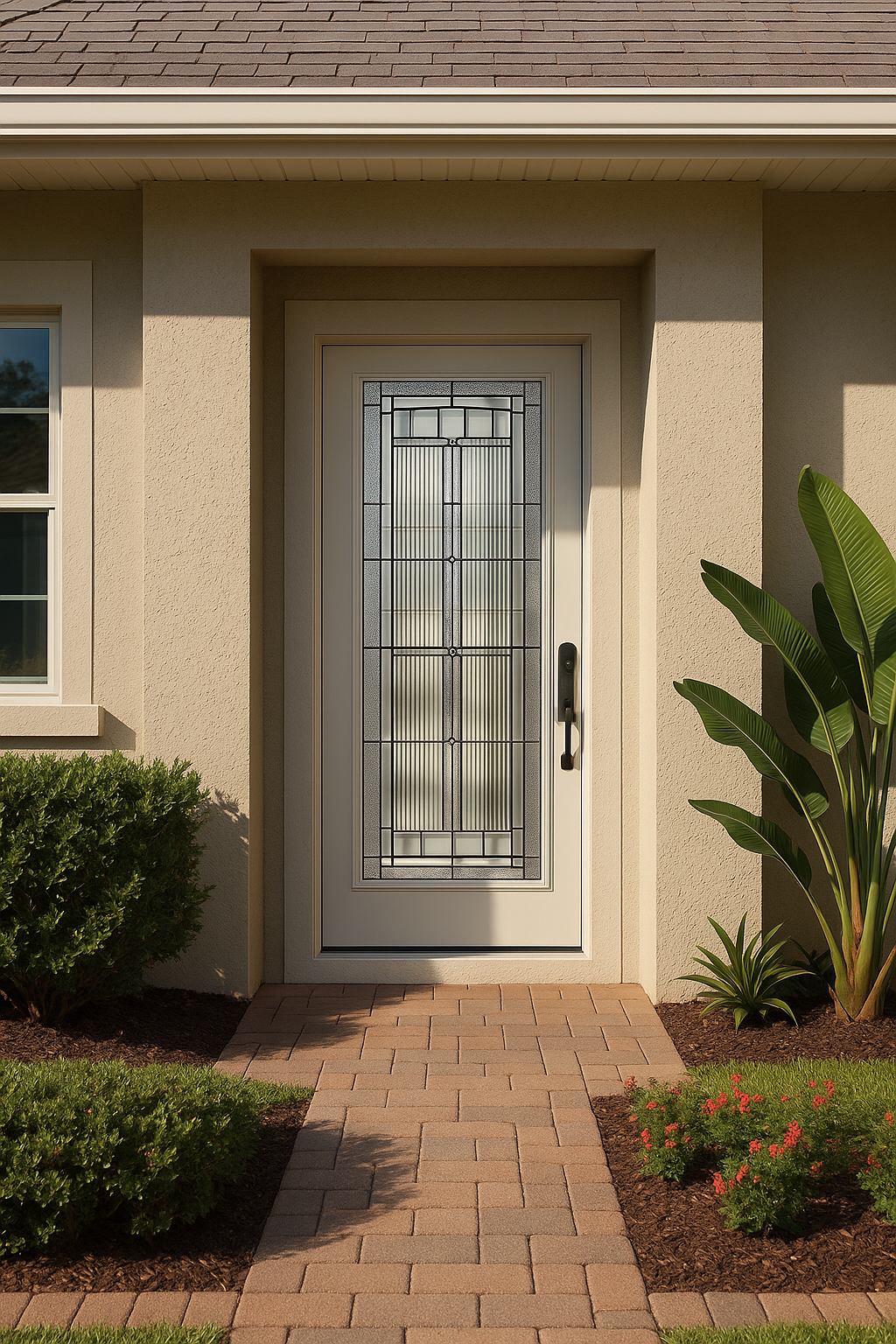Impact Windows & Doors Tampa - Full Lite Flush - Saratoga