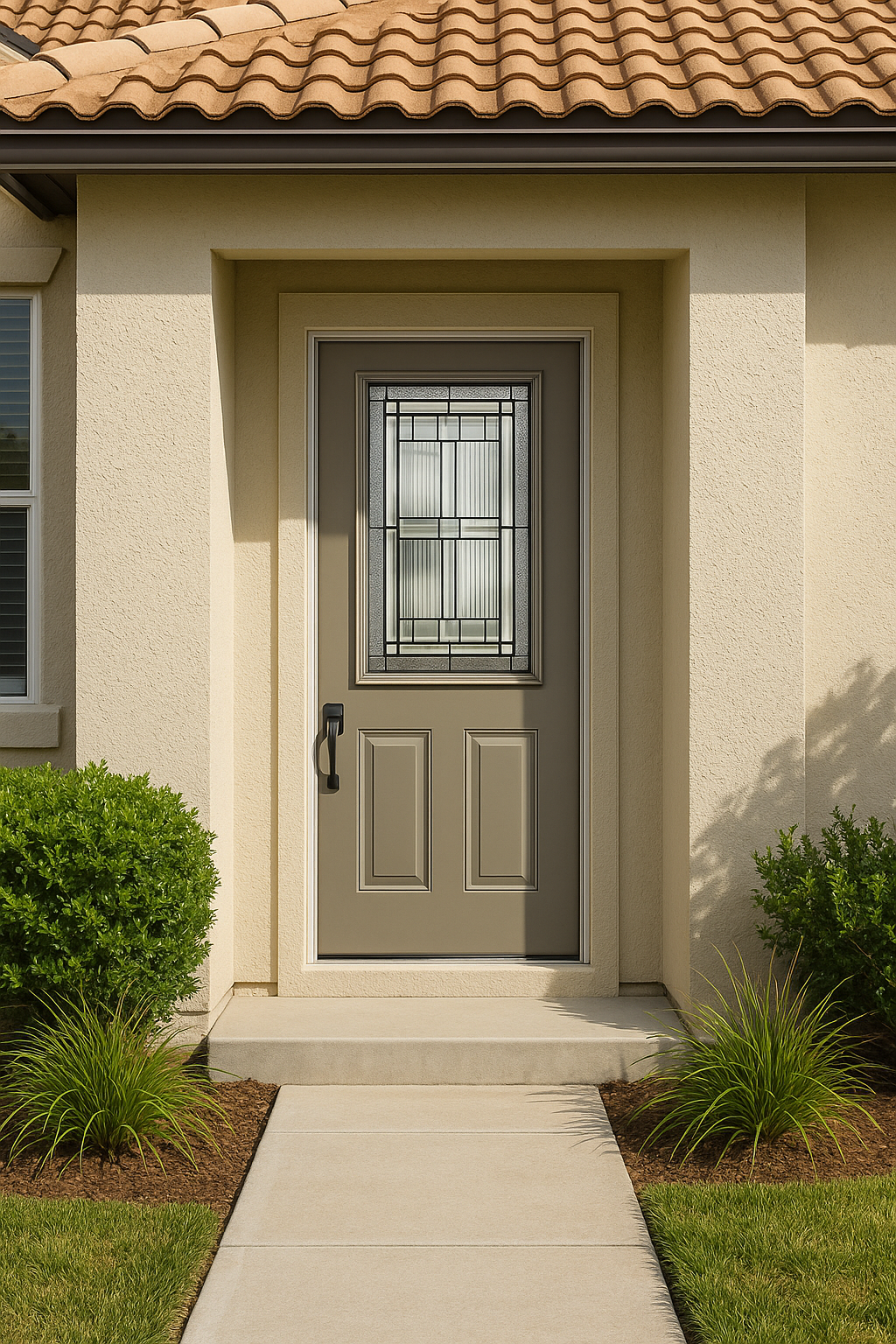 Impact Windows & Doors Tampa - Half Lite 2 Panel Flush - Saratoga
