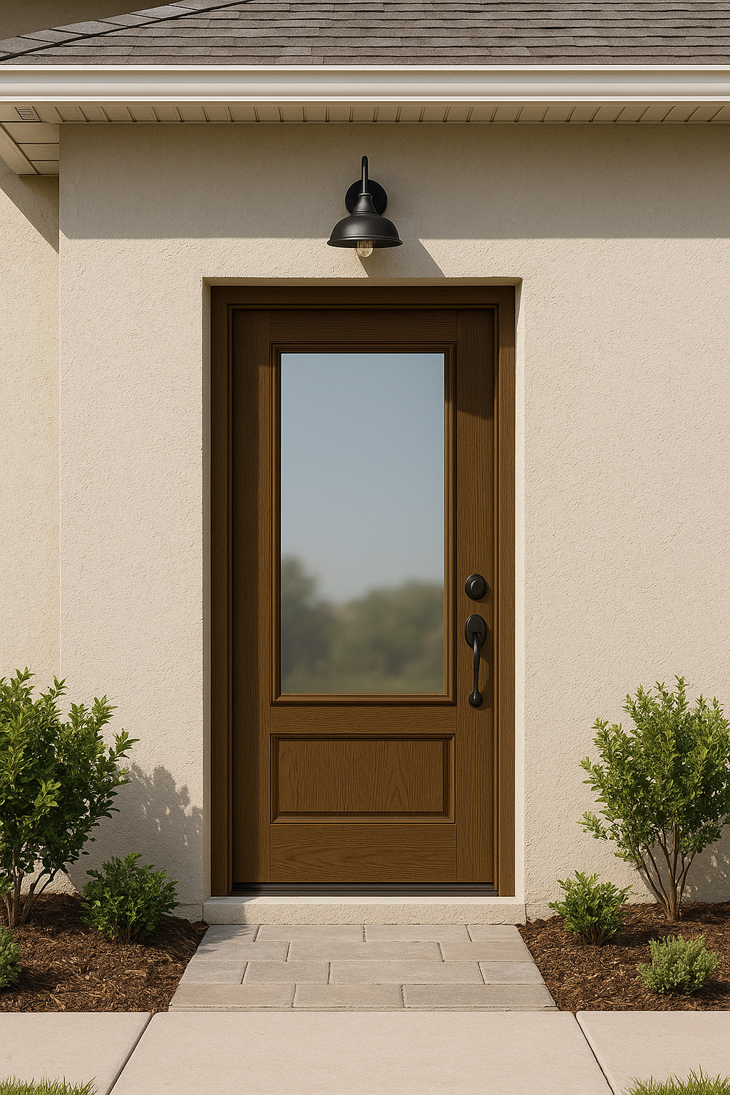 Impact Windows & Doors Tampa - Full Lite w/ Stile Lines - Clear 1 Lite No Grid