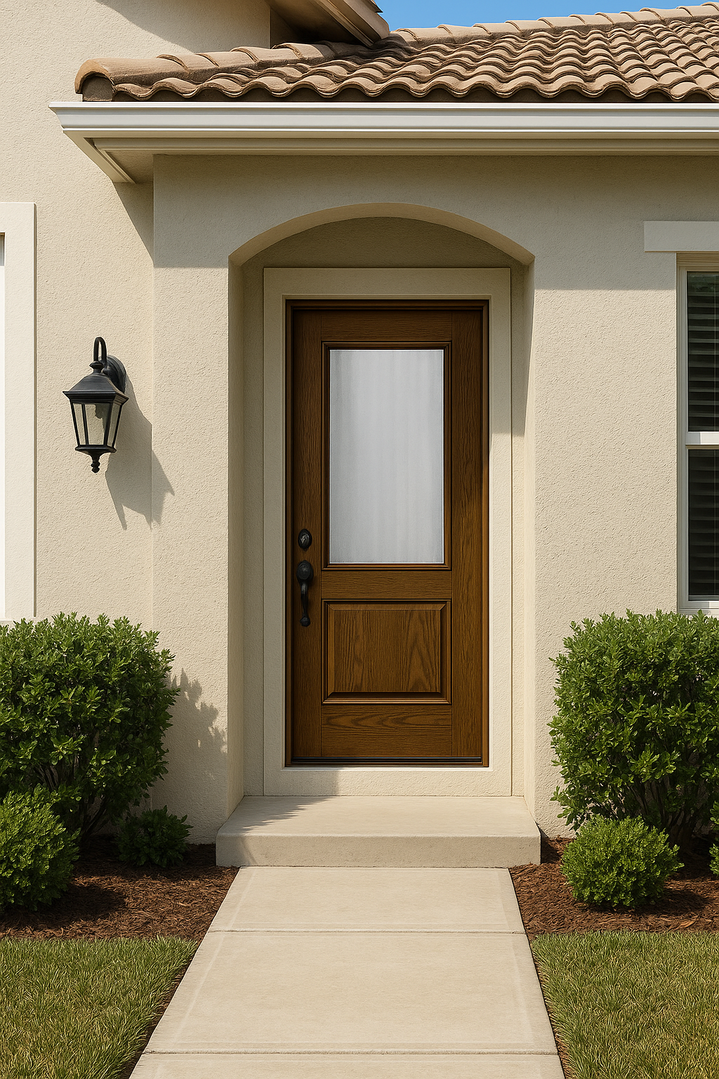 Impact Windows & Doors Tampa - 3/4 Lite 1 Panel - Chinchilla