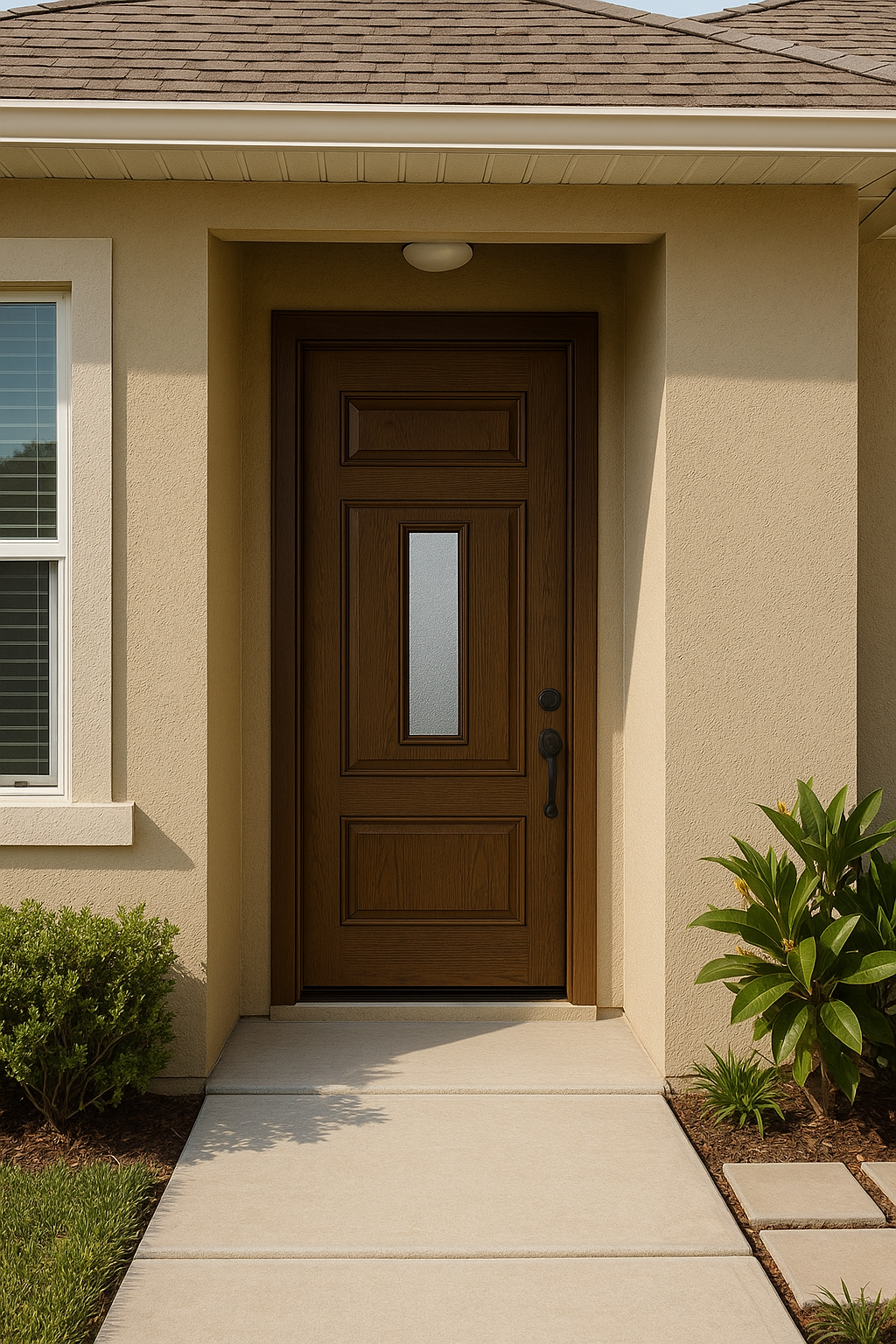 Impact Windows & Doors Tampa - 8' Center Lite 3 Panel - Granite