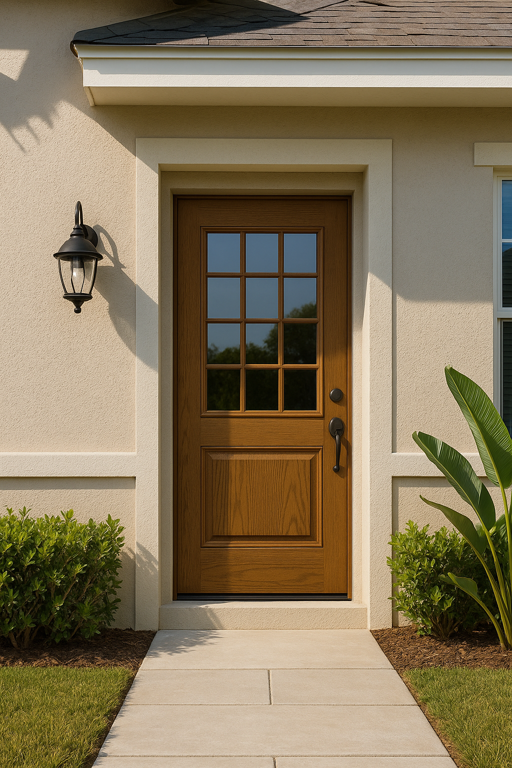 Impact Windows & Doors Tampa - 3/4 Lite 1 Panel - Colonial