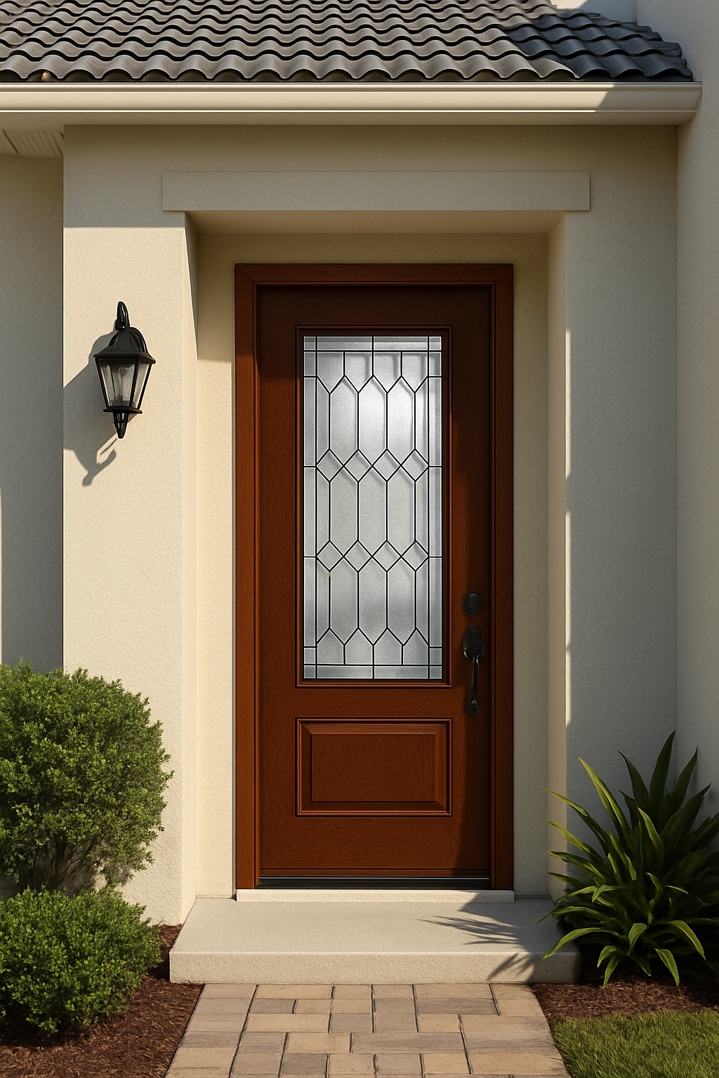 Impact Windows & Doors Tampa - Full Lite w/ Stile Lines - Crystalline