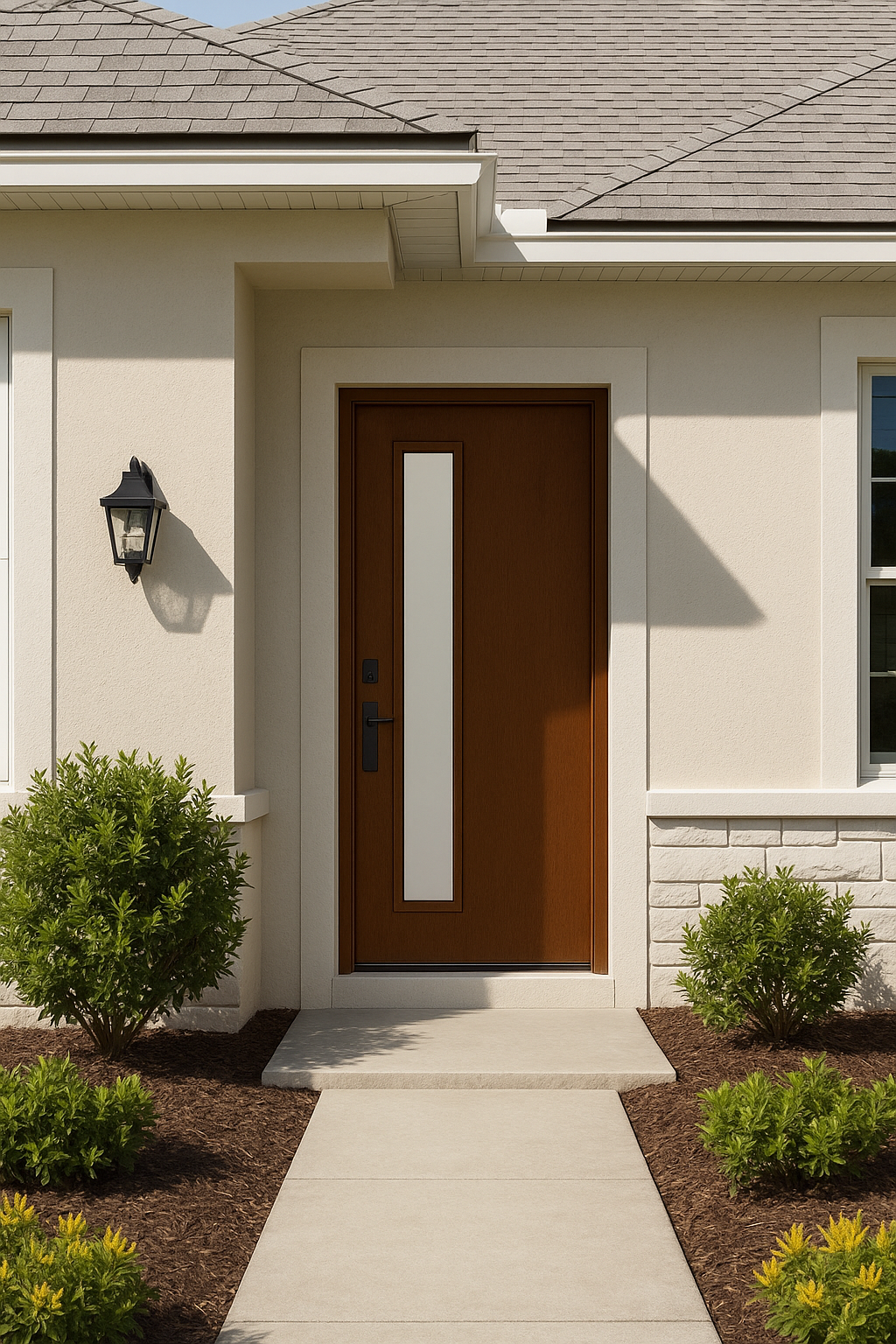 Impact Windows & Doors Tampa - Pulse Linea Offset Left - Satin Etch