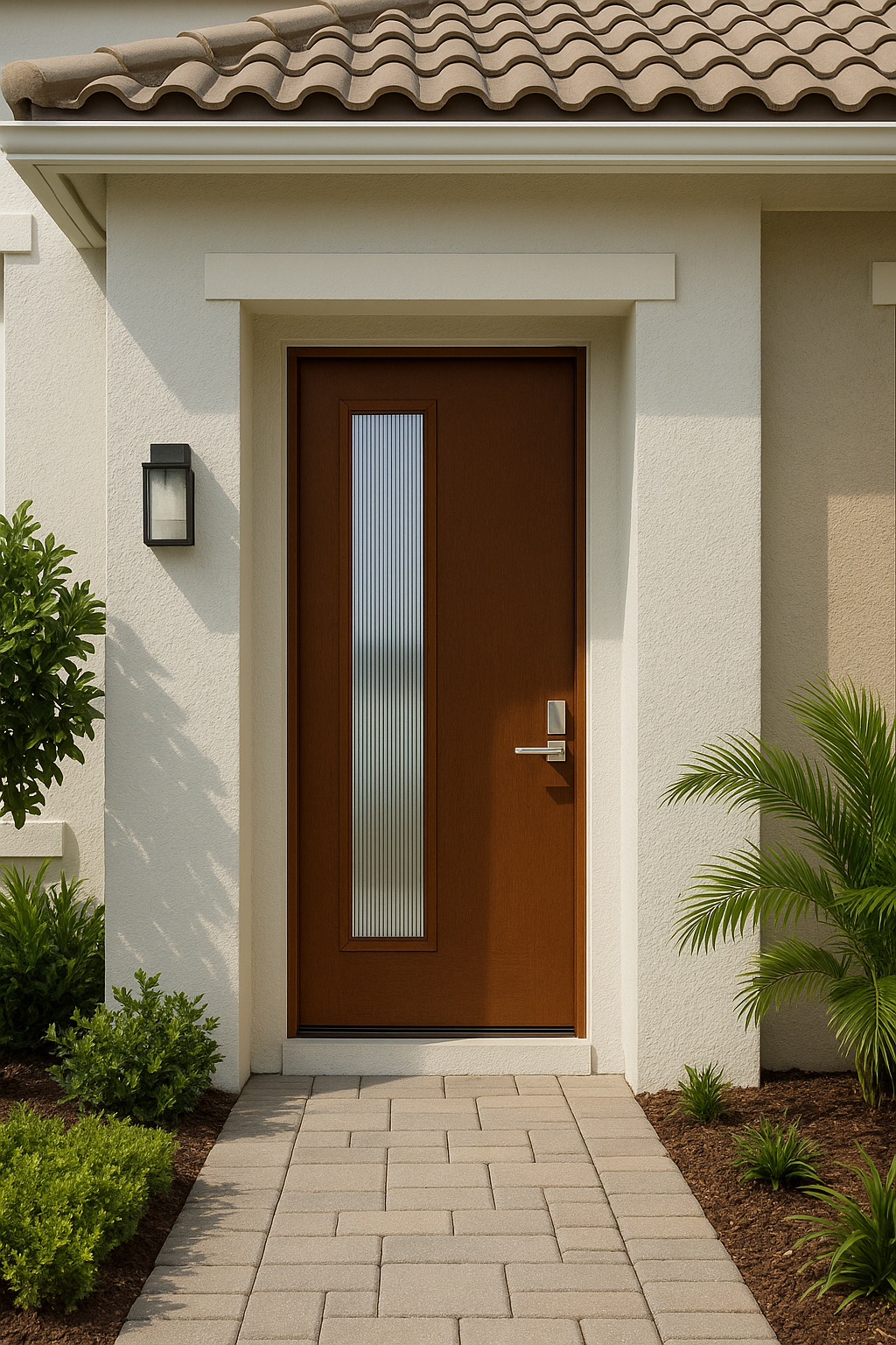Impact Windows & Doors Tampa - Pulse Linea Offset Left - Reeded