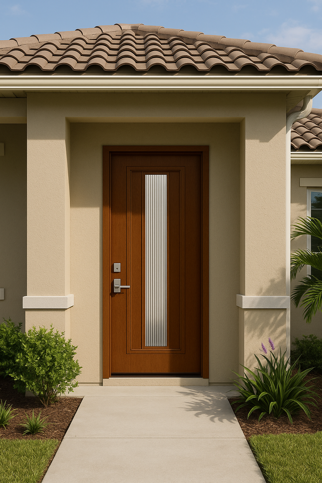 Impact Windows & Doors Tampa - Pulse Linea Centered - Reeded