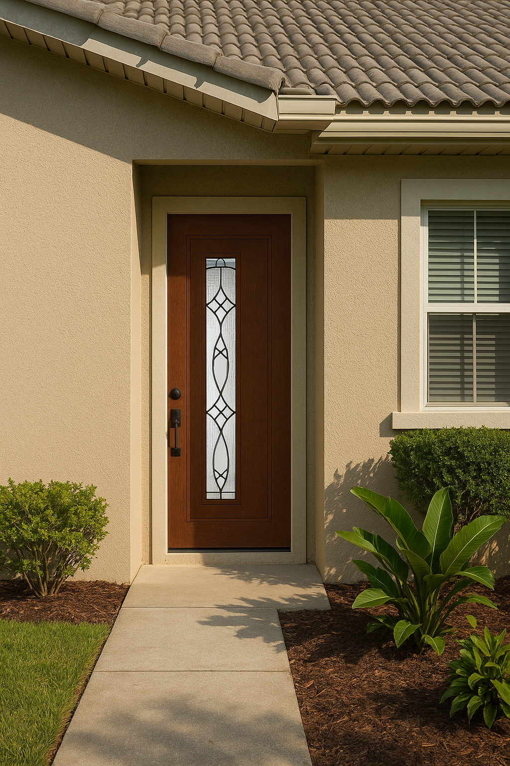 Impact Windows & Doors Tampa - Pulse 8' Linea Offset Left - Blackstone