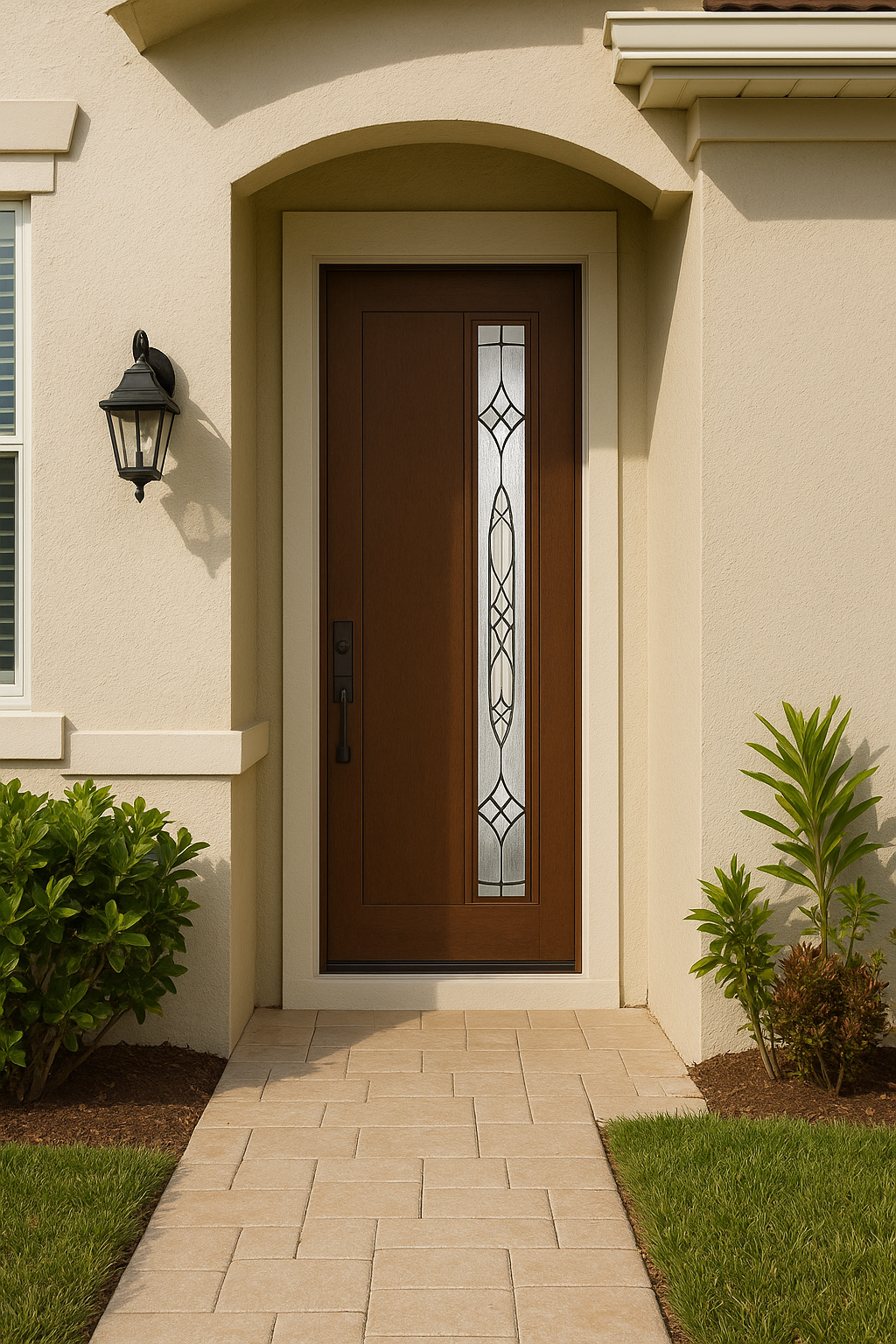 Impact Windows & Doors Tampa - Pulse 8' Linea Offset Right - Blackstone