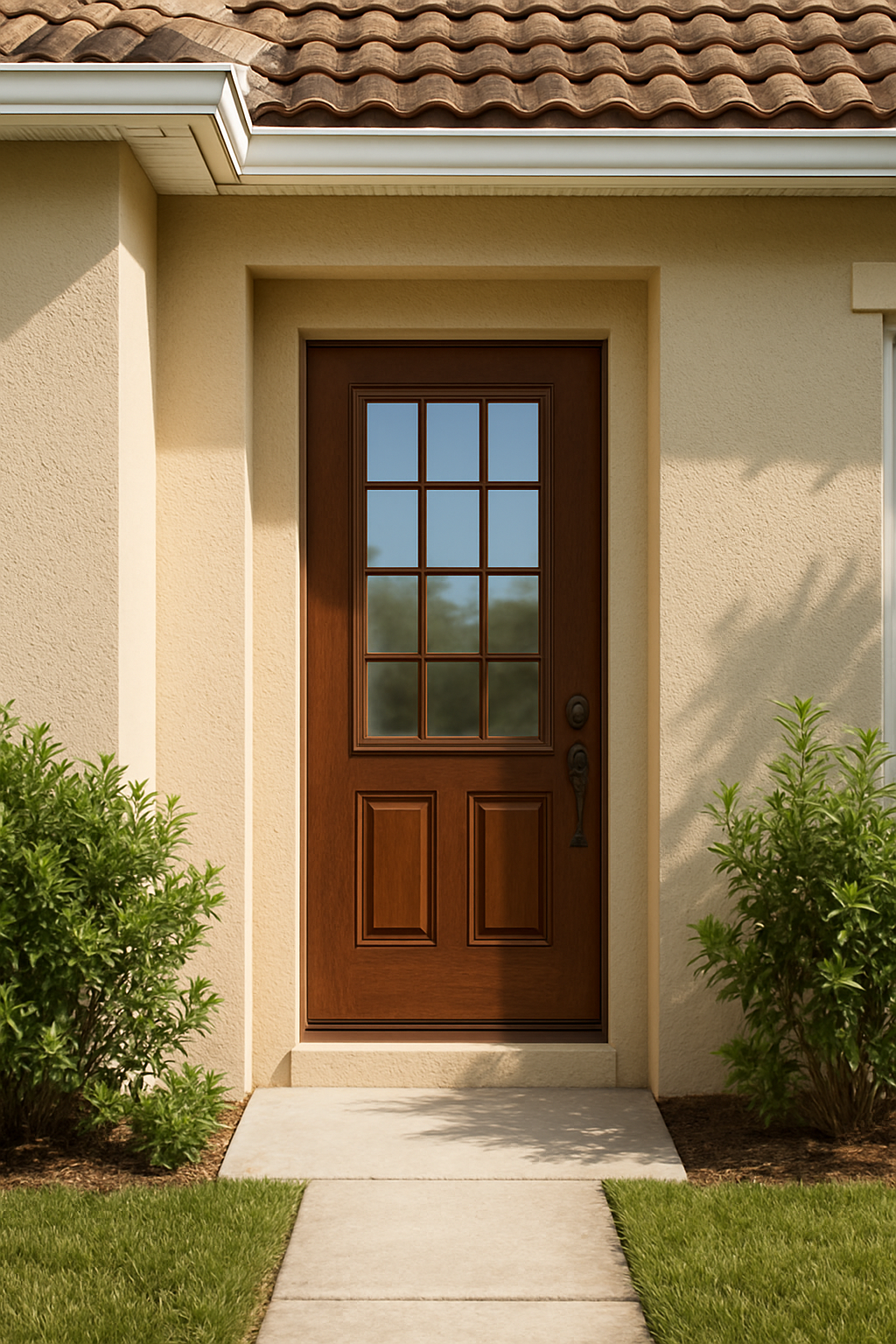 Impact Windows & Doors Tampa - 3/4 Lite 2 Panel - Colonial