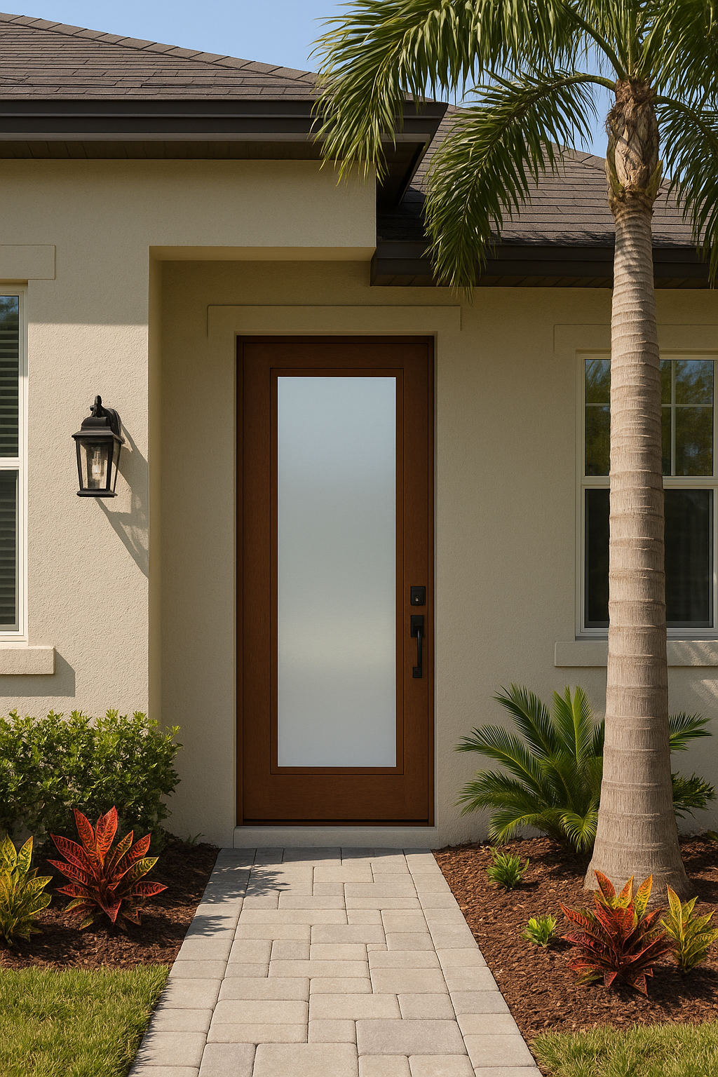 Impact Windows & Doors Tampa - 8' Full Lite W/ Stile Lines - Chord