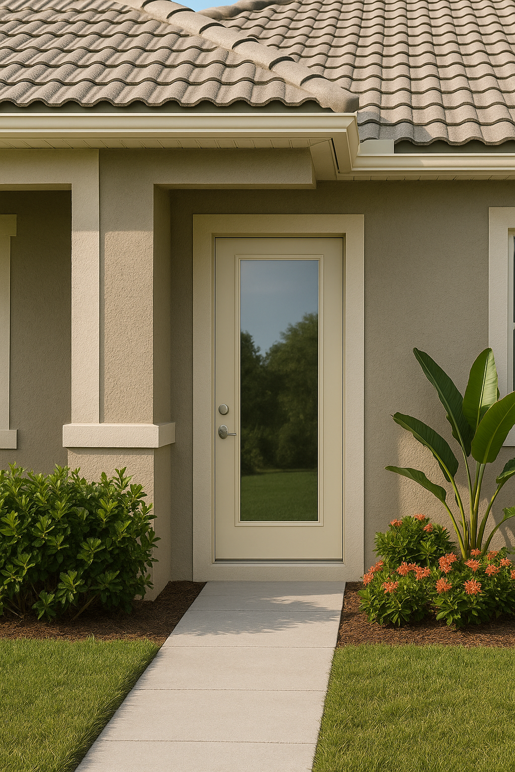 Impact Windows & Doors Tampa - Full Lite Flush - Clear 1 Lite No Grid
