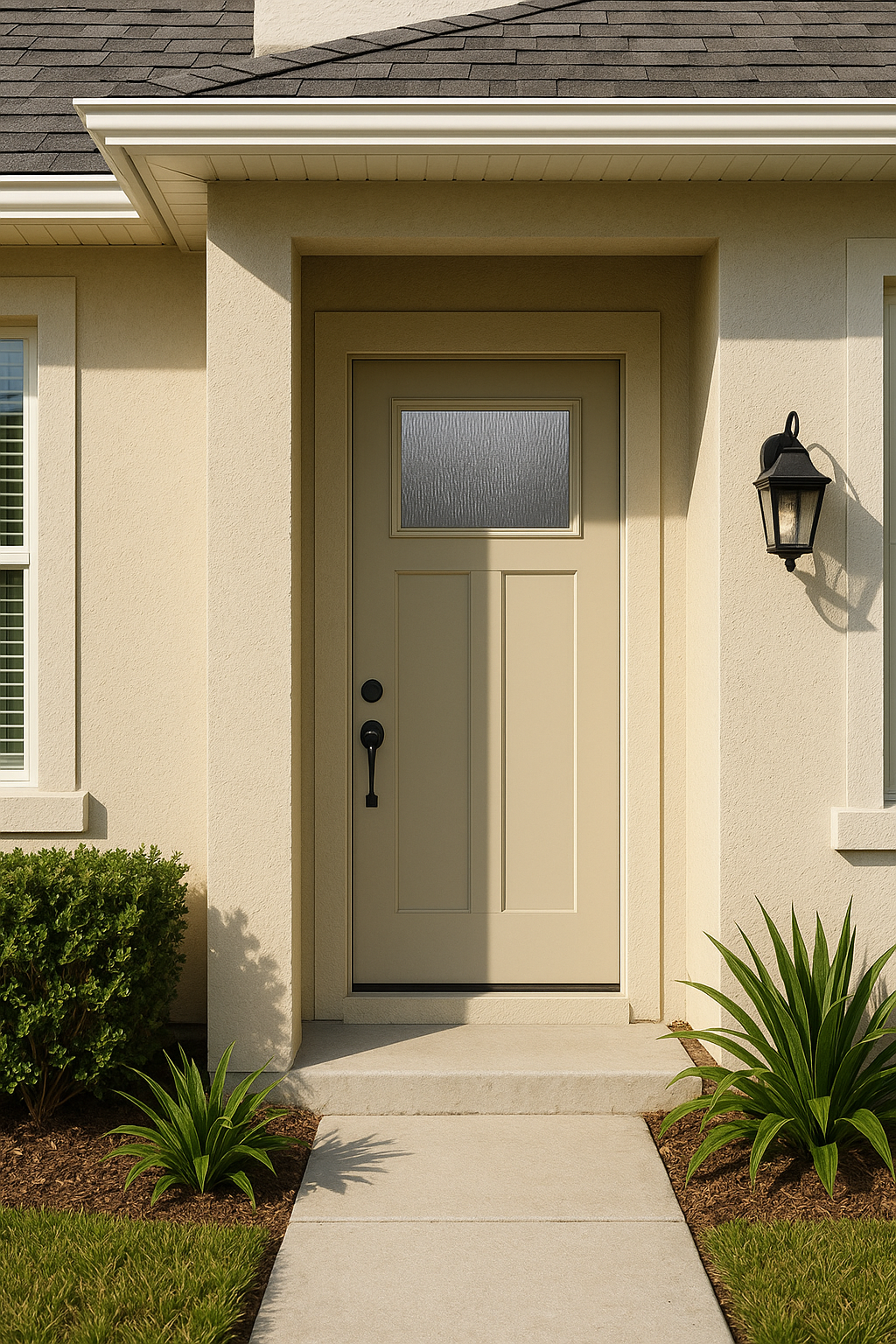 Impact Windows & Doors Tampa - Craftsman Lite 2 Panel Shaker - Rainglass