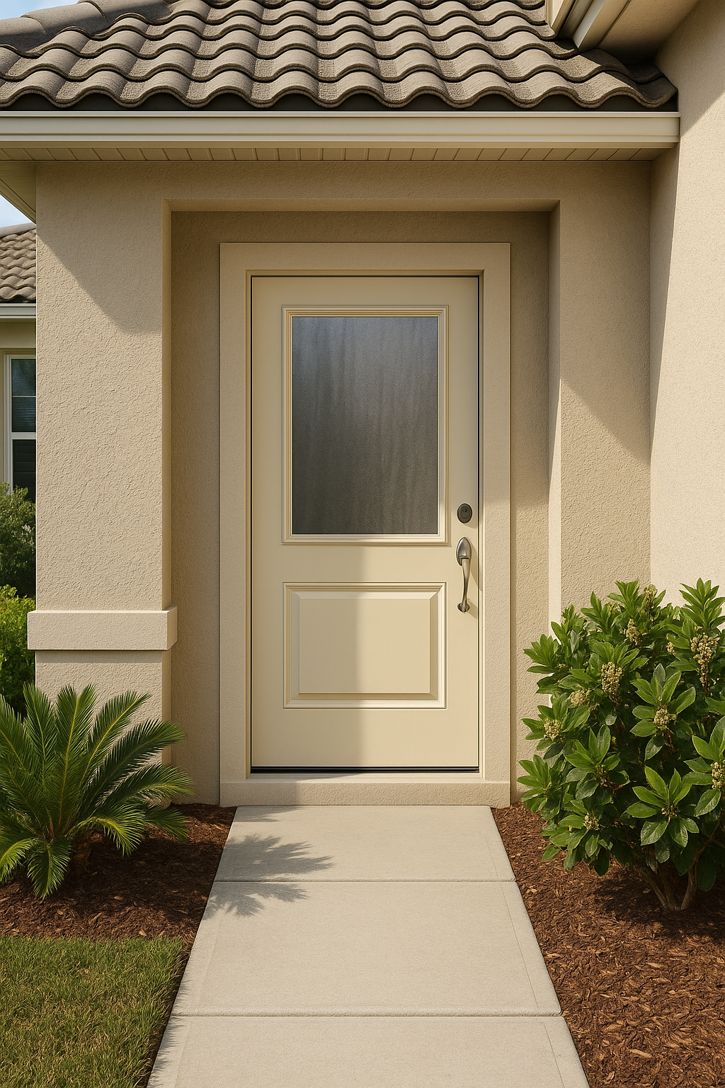 Impact Windows & Doors Tampa - Half Lite 1 Panel Top and Bottom - Chinchilla
