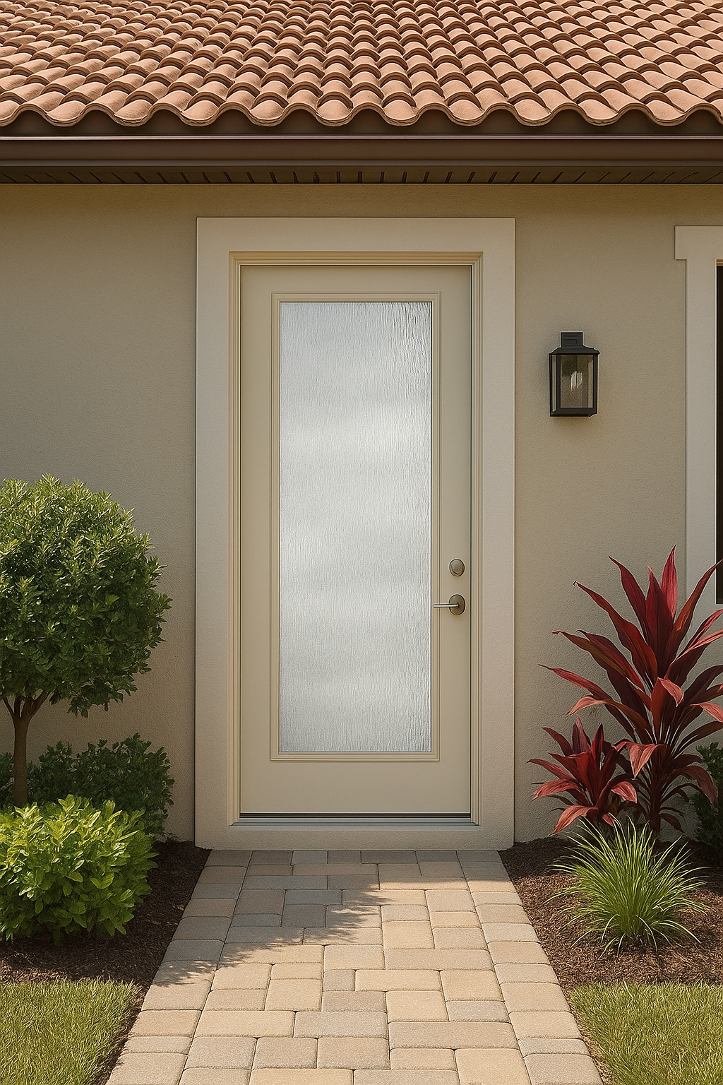Impact Windows & Doors Tampa - 8' Full Lite Flush - Rainglass