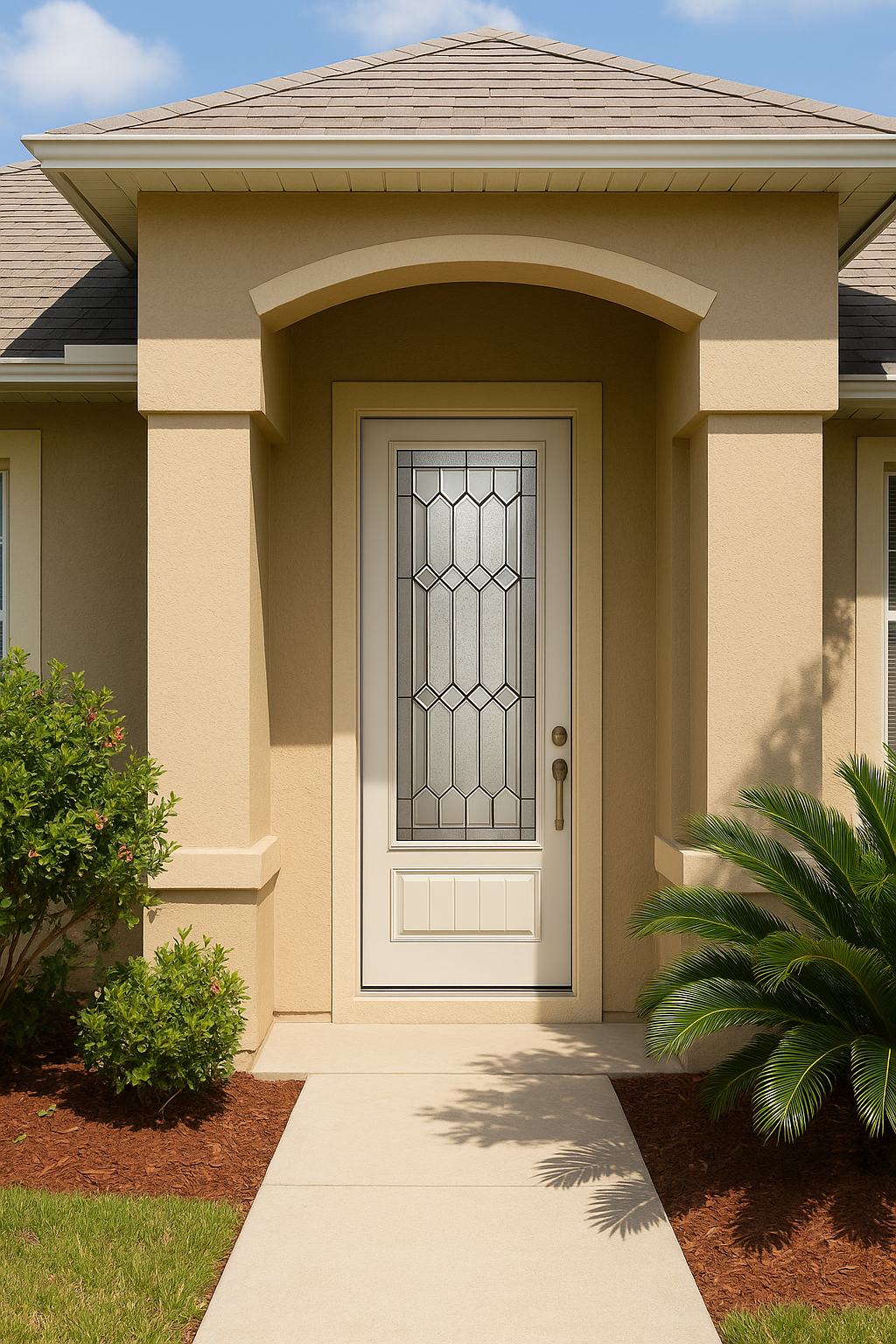 Impact Windows & Doors Tampa - 8' Full Lite W/ Stile Lines - Crystalline