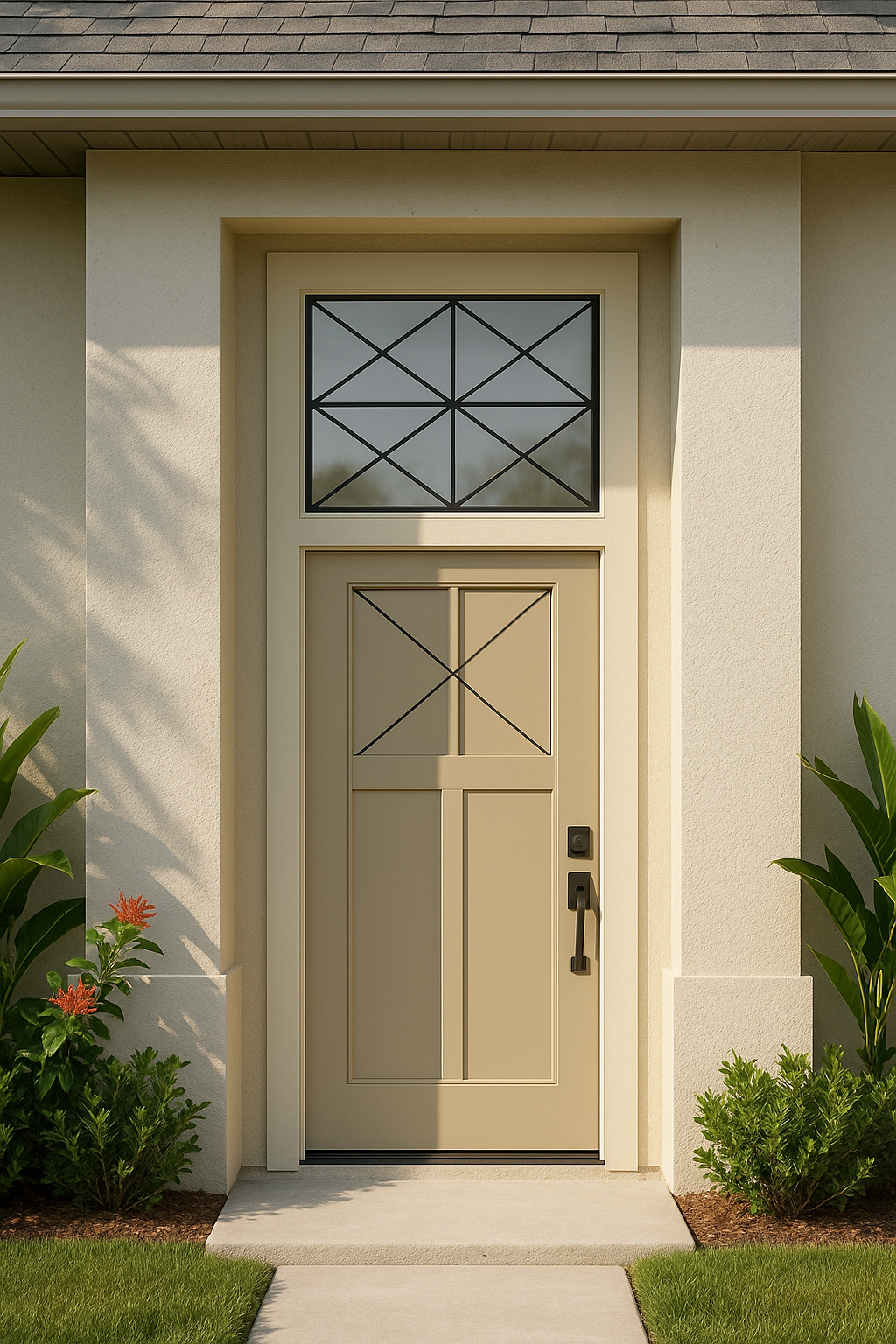 Impact Windows & Doors Tampa - 8' Craftsman Lite 2 Panel Shaker - Calix