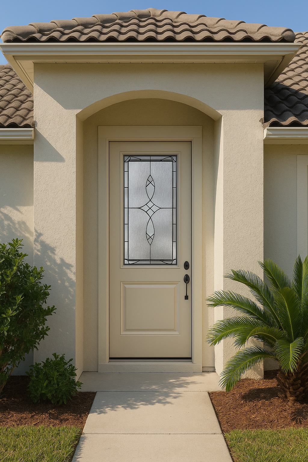 Impact Windows & Doors Tampa - 8' Half Lite 1 Panel Top and Bottom - Blackstone