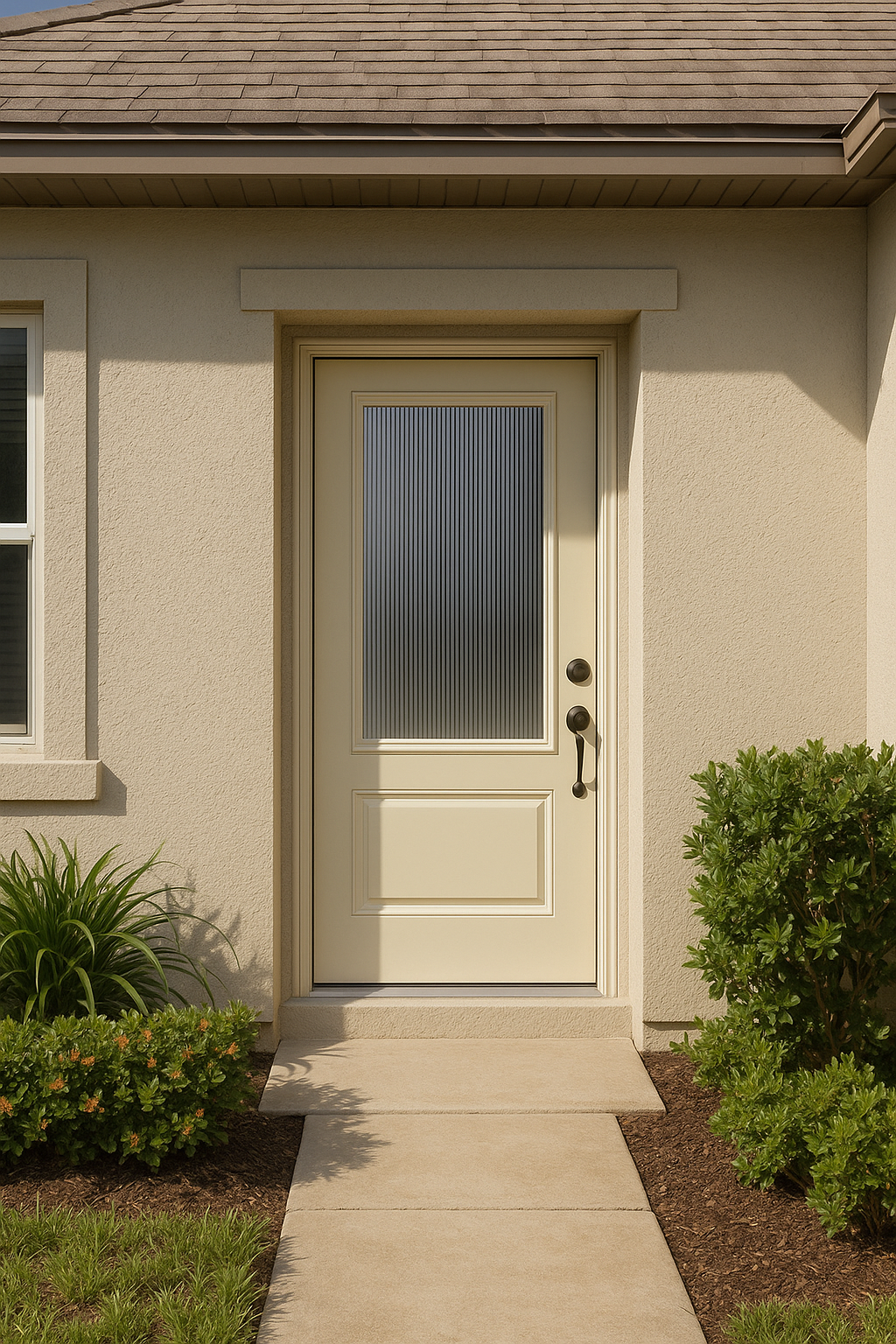 Impact Windows & Doors Tampa - 3/4 Lite 1 Panel - Reeded