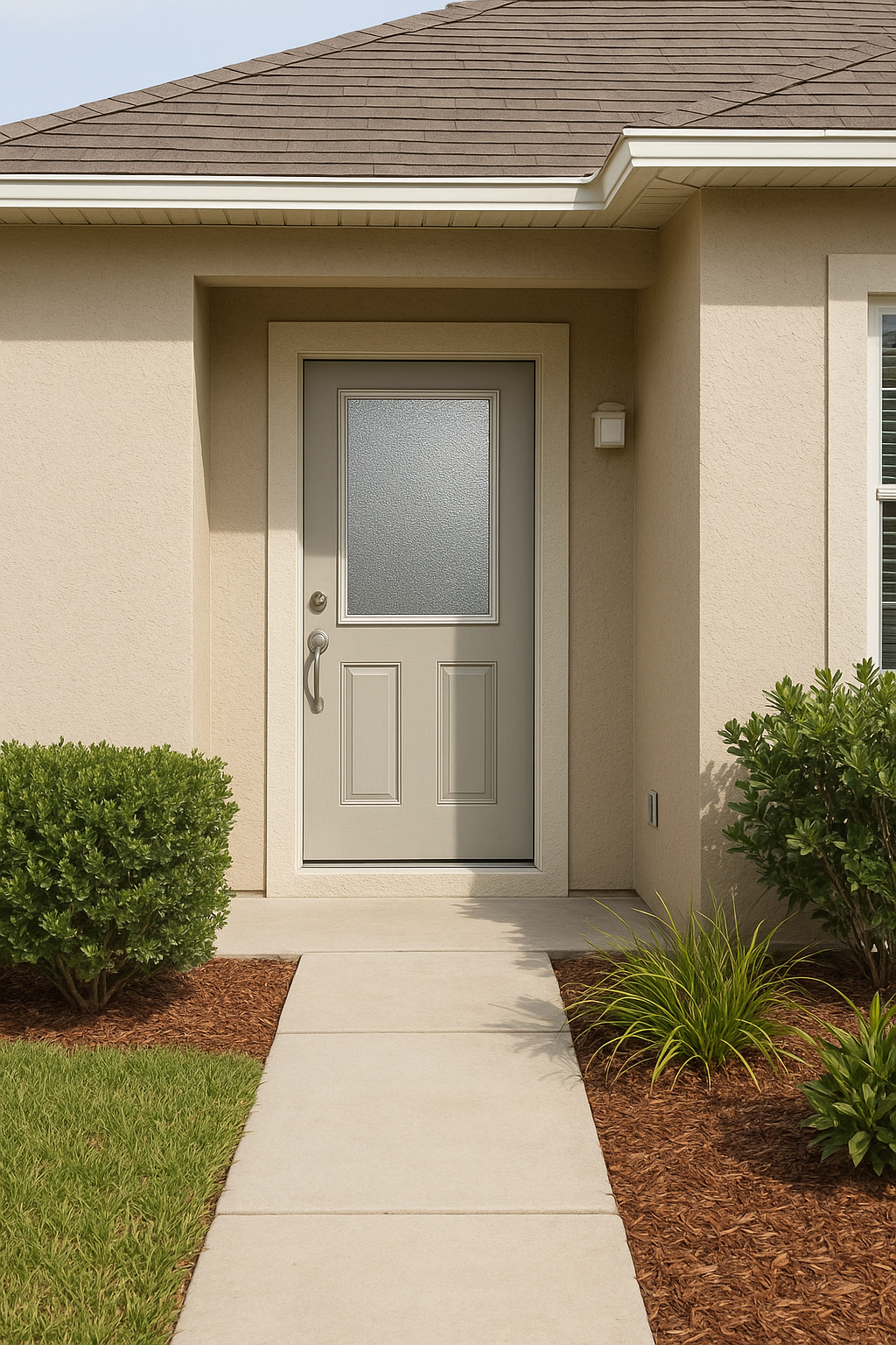 Impact Windows & Doors Tampa - Half Lite Flush - Granite