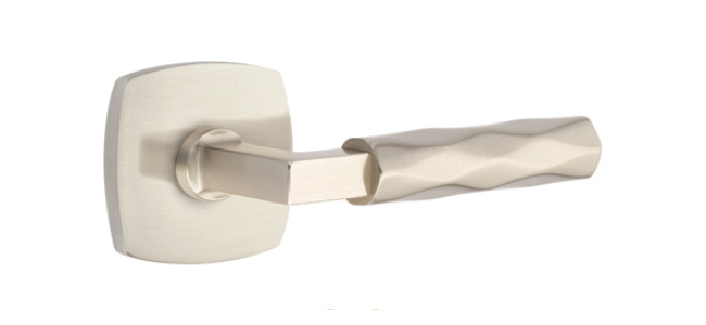 L-Square Stem with Tribeca Handle and Urban Modern Rosette – Satin Nickel product image