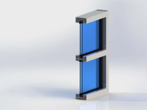 SMI-45 Series Non-Impact Flush Glazed Storefront