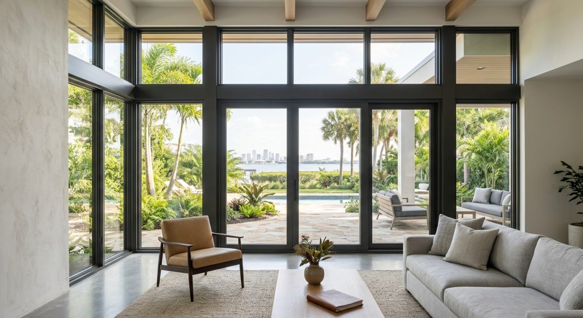 professional photograph of pella windows tampa, clean modern setting, natural lighting, editorial style