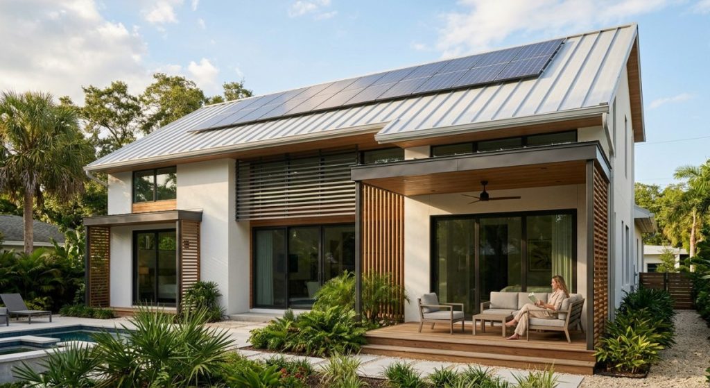 real-world photograph related to Energy Efficiency Features for Tampa's Climate, modern home environment, high quality