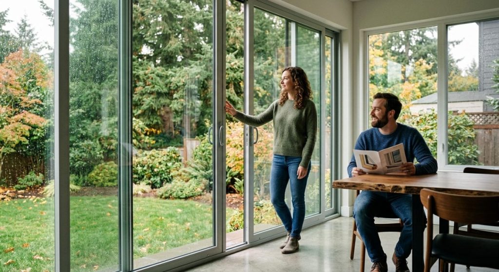 Choosing Energy-Efficient Windows: A Smart Investment with Any Glass and Door Company illustration for glass and door company