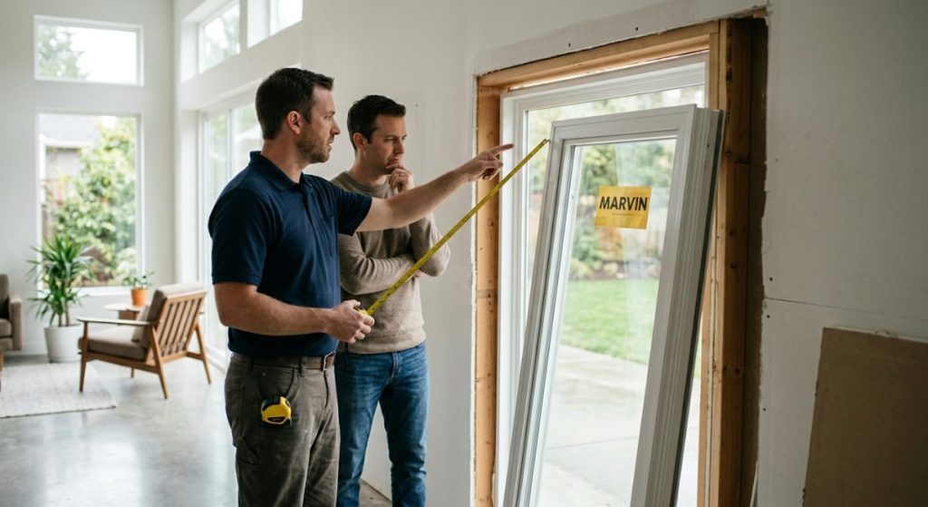 Mistake 2: Incorrectly Sizing and Measuring Marvin Vinyl Windows illustration for marvin vinyl windows