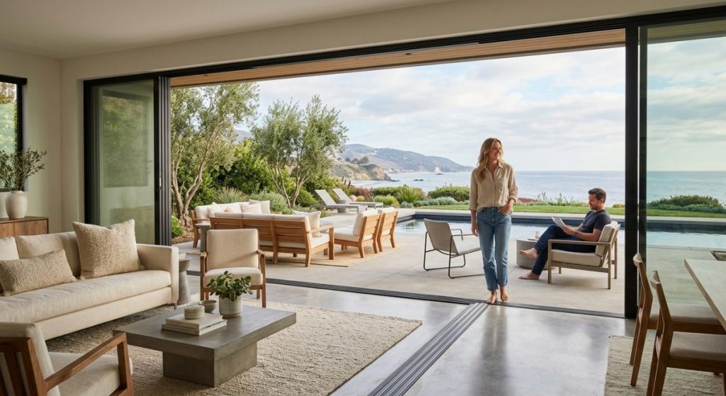 Secret #2: The Seamless Indoor-Outdoor Living Fleetwood Doors Enable illustration for fleetwood door
