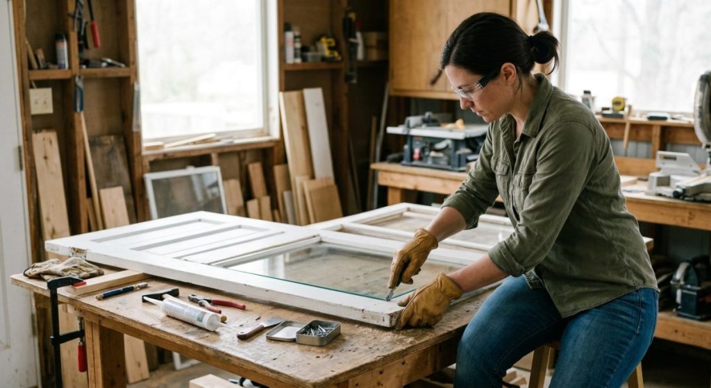 The DIY Storm Door Glass Replacement Process: A Step-by-Step Guide illustration for storm door glass replacement